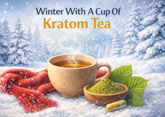 Winter With A Cup Of Kratom Tea